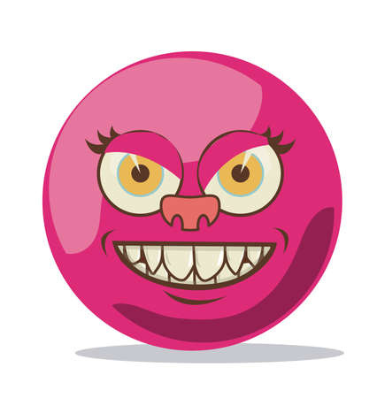 Virus design over white background, vector illustrationのイラスト素材
