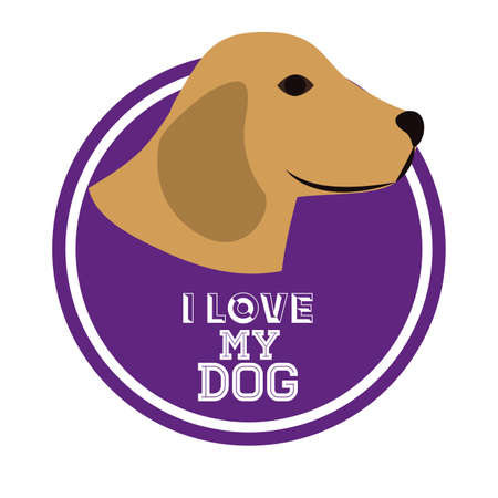 Love pet design over white background, vector illustrationのイラスト素材