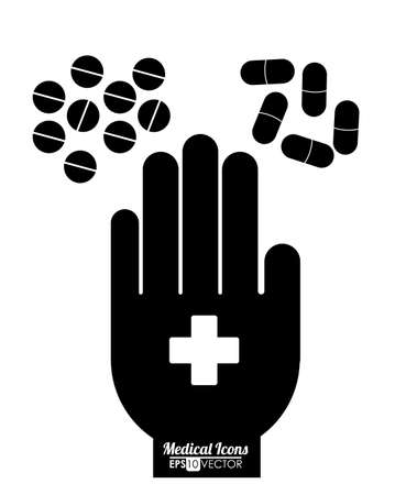 Healthy lifestyle design over white background, vector illustrationのイラスト素材