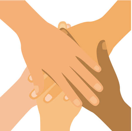 Teamwork design over white background, vector illustrationのイラスト素材