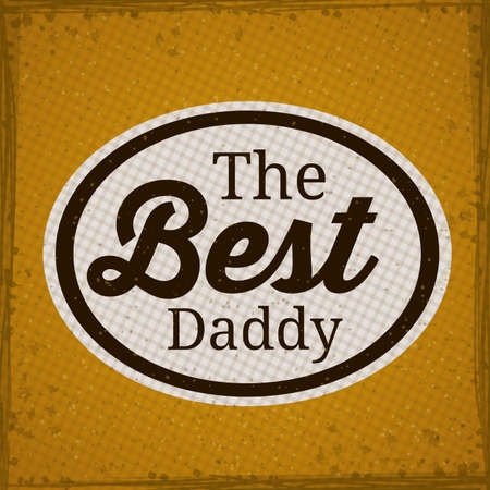 Father day design over striped background, vector illustrationのイラスト素材