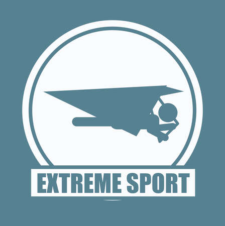 Extreme Sport design over blue background, vector illustrationのイラスト素材