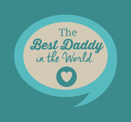 Fathers day design background with a label, vector illustrationのイラスト素材