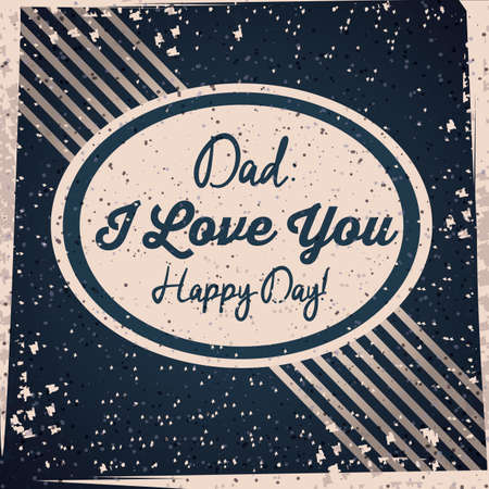 Father day design over striped background, vector illustrationのイラスト素材