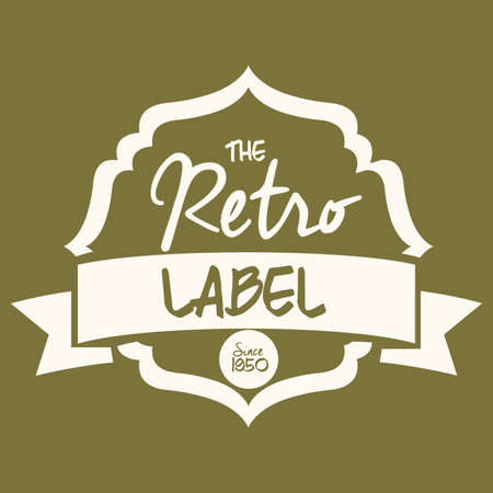 Retro and Vintage label design, vector illustrationのイラスト素材