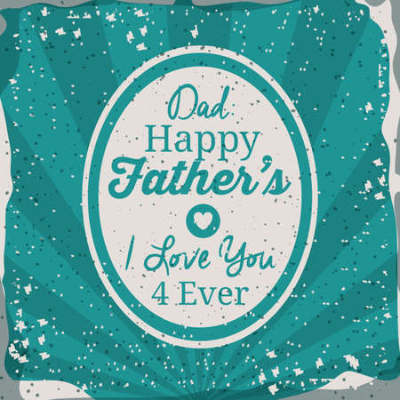 Father day design over striped background, vector illustrationのイラスト素材