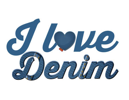 Denim design over white background vector illustrationのイラスト素材