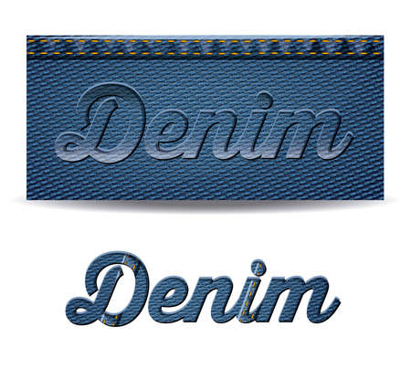 Denim design over white background vector illustrationのイラスト素材