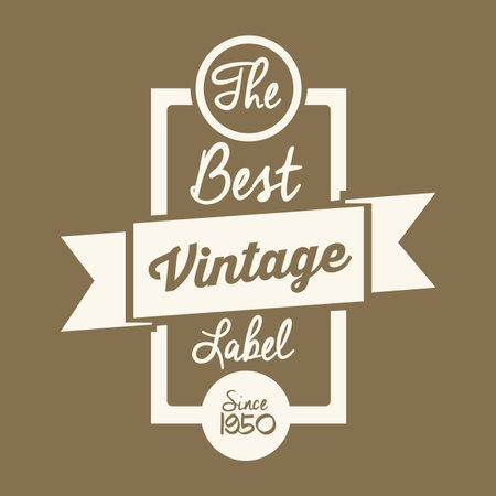 Retro and Vintage label design, vector illustrationのイラスト素材