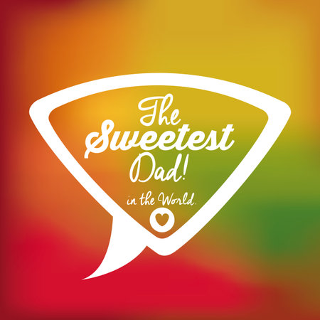 Fathers day design over colored backgrund, vector illustrationのイラスト素材
