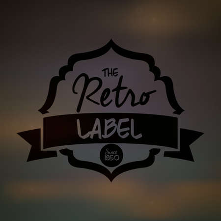 Retro and Vintage label design, vector illustrationのイラスト素材