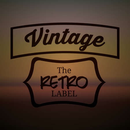 Retro and Vintage label design, vector illustrationのイラスト素材