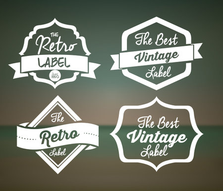 Retro and Vintage label design, vector illustrationのイラスト素材