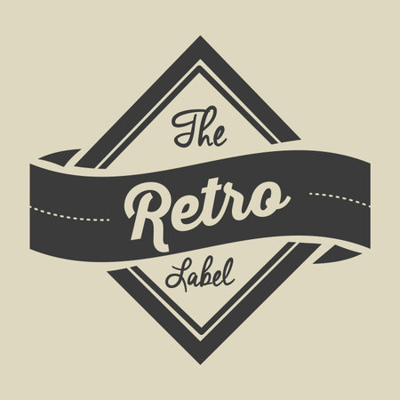 Retro and Vintage label design, vector illustrationのイラスト素材