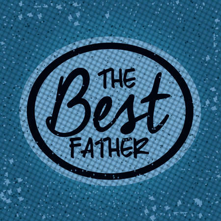 Father day design over striped background, vector illustrationのイラスト素材