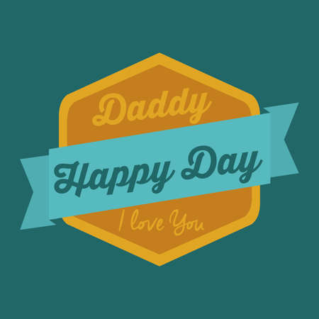 Fathers day design background with a label, vector illustrationのイラスト素材