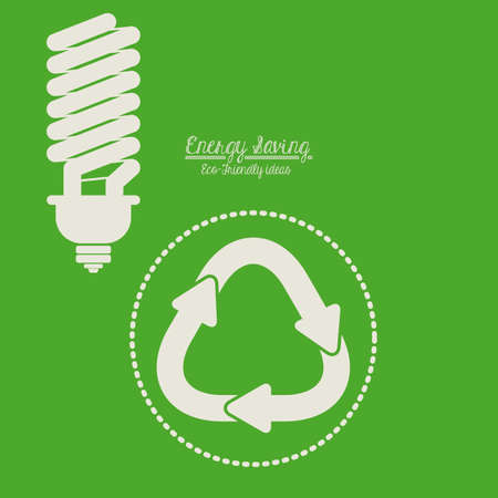 Think green design over green background, vector illustrationのイラスト素材