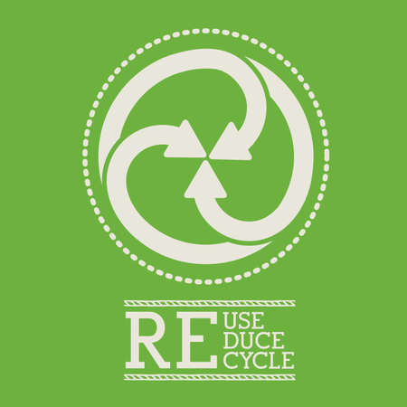 Think green design over green background, vector illustrationのイラスト素材