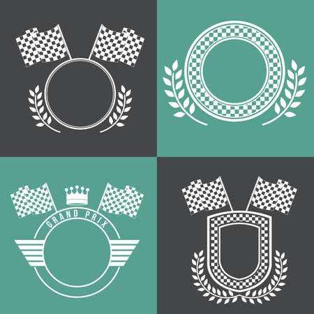 Racing School design over colored background, vector illustrationのイラスト素材