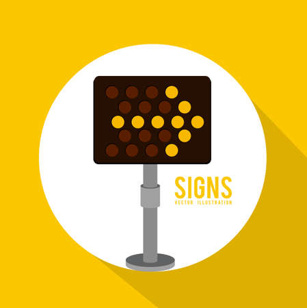 Under construction design over yellow background, vector illustrationのイラスト素材