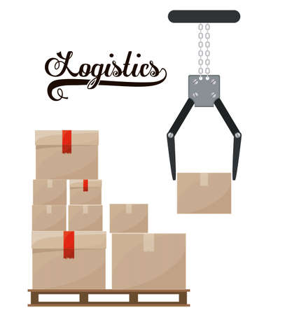 Delivery design over white background, vector illustrationのイラスト素材