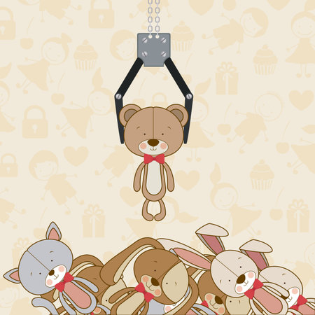 Baby shower icon design over brown background, vector illustrationのイラスト素材