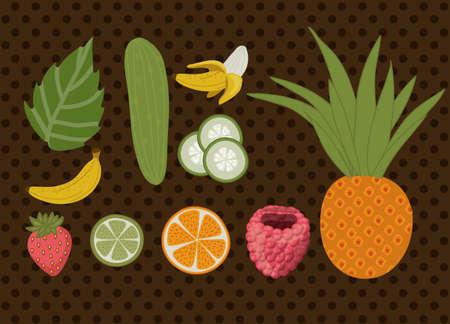 Smoothie design over pointed background, vector illustrationのイラスト素材