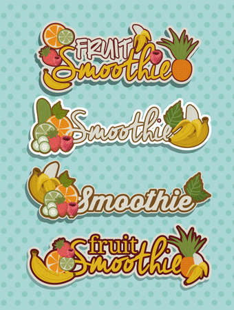 Smoothie design over pointed background, vector illustrationのイラスト素材