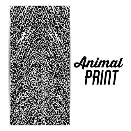 Animal Print design over white background, vector illustrationのイラスト素材