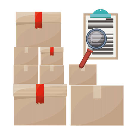 Delivery design over white background, vector illustrationのイラスト素材