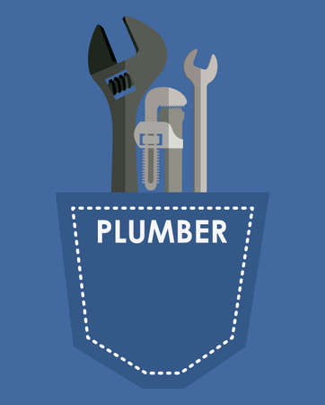 Under construction design over blue background, vector illustrationのイラスト素材