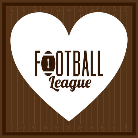 Football design over league background, vector illustrationのイラスト素材