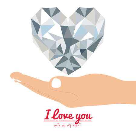 Love design over white background, vector illustrationのイラスト素材