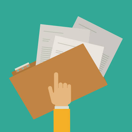 Human Resources design over green background, vector illustrationのイラスト素材