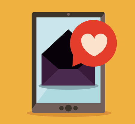 Technology design over yellow background, vector illustrationのイラスト素材