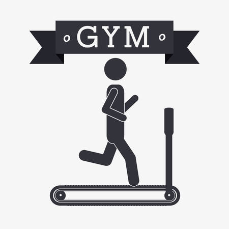 Heathy Lifestyle design over white background, vector illustrationのイラスト素材