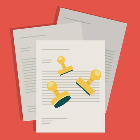Human Resources design over red background, vector illustrationのイラスト素材