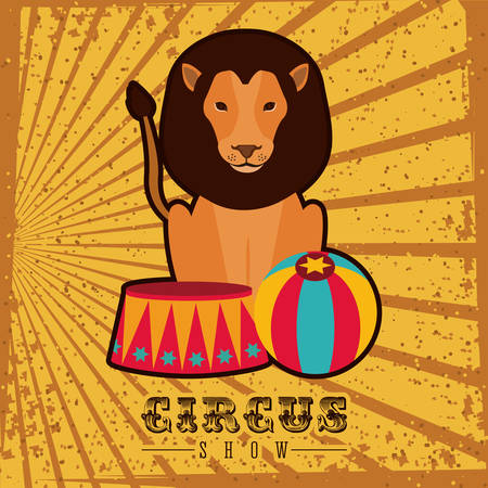 Circus design over striped background, vector illustrationのイラスト素材