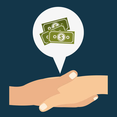 Risk free design over blue background, vector illustrationのイラスト素材