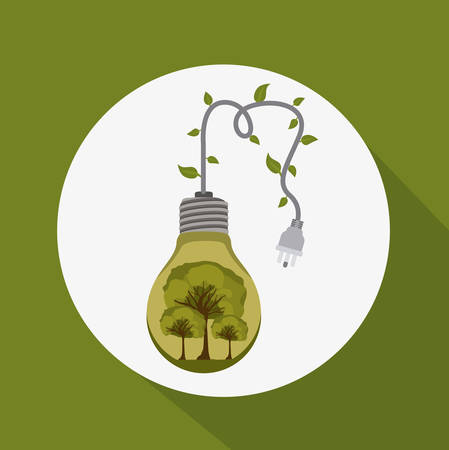 Bio Fuel design over green background, vector illustrationのイラスト素材