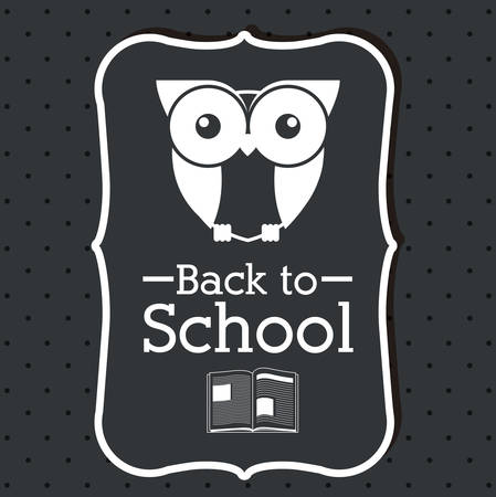 Back to school design over grey background, vector illustrationのイラスト素材