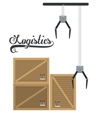 Delivery design over white background, vector illustrationのイラスト素材