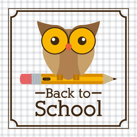 Back to school design over white background, vector illustrationのイラスト素材