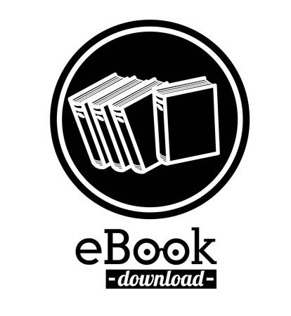 e-book design over white background, vector illustrationのイラスト素材