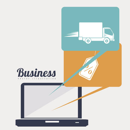 Shopping online design over white background, vector illustrationのイラスト素材