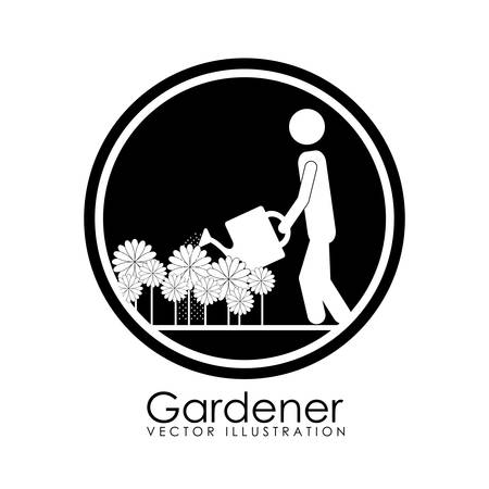 Profession design over white background, vector illustrationのイラスト素材