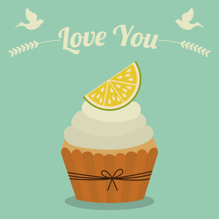 Happy Birthday design over green background, vector illustrationのイラスト素材