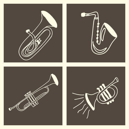 Music  design over white background, vector illustrationのイラスト素材