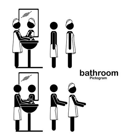 Pictogram design over white background, vector illustrationのイラスト素材