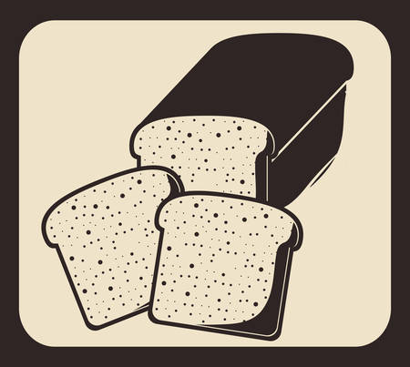 Bakery design over beige background, vector illustrationのイラスト素材